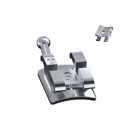 DTC Mim Monobloque Bracket Dental con láser ortodóntico MBT Roth Brace de metal con 3W / gancho