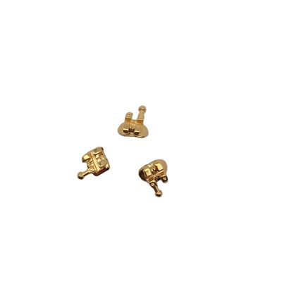 0.022/0.018 Tamaño de ranura DTC Ortodoncia Dental Brackets Revestidos de Oro Brace Tejido Ortopédico