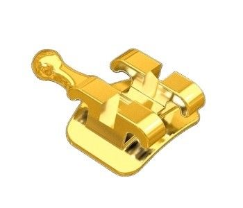 0.022/0.018 Tamaño de ranura DTC Ortodoncia Dental Brackets Revestidos de Oro Brace Tejido Ortopédico