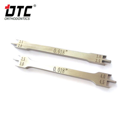 Medidor de posicionamiento de doble extremo herramienta esencial para DTC ortodoncia dental instrumental