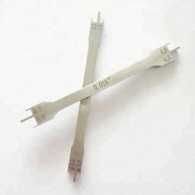 Medidor de posicionamiento de doble extremo herramienta esencial para DTC ortodoncia dental instrumental