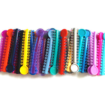 Anillos de ligadura de elasticidad de colores estándar ISO para un tratamiento ortodóntico cómodo