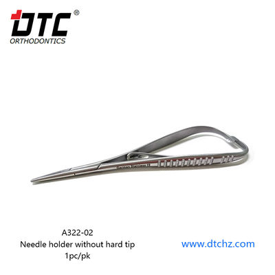 DTC Tenedor de agujas dentales de punta dura Material ortodóntico esencial para un tratamiento preciso