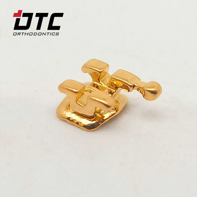 Certificado CE DTC Ortodoncia Dental Roth MBT Serie Delicada Dorada Brackets con ganchos Maquinaria Fuente de alimentación