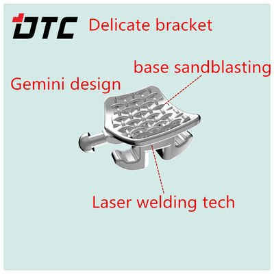 Brackets DTC Ortodoncia Acero 80 Base de malla Brackets empapados con larga vida útil