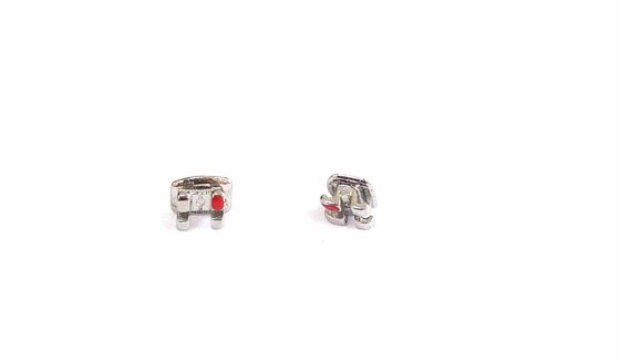 Mini/Estándar 0.022'/0.018' MIM Tecnología Brackets metálicos ortodónticos con base de malla