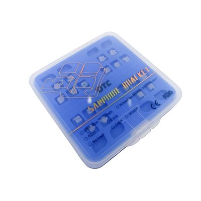 Tratamiento ortodóntico con DTC Sapphire Bracket Dental Brace Estándar ISO