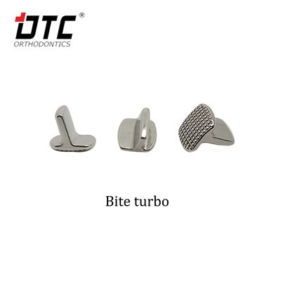 Dientes dentales ortodoncia Bondable mordida base de malla turbo por monobloque de acero inoxidable DTC