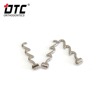 0.018'/0.022' DTC ortodoncia dental gancho de acero inoxidable corta larga o espiral ganchos