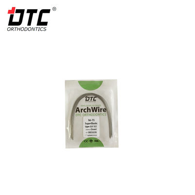 Corrección ortodóntica con DTC redondo NiTi oval de arco cuadrado alambre y certificación CE